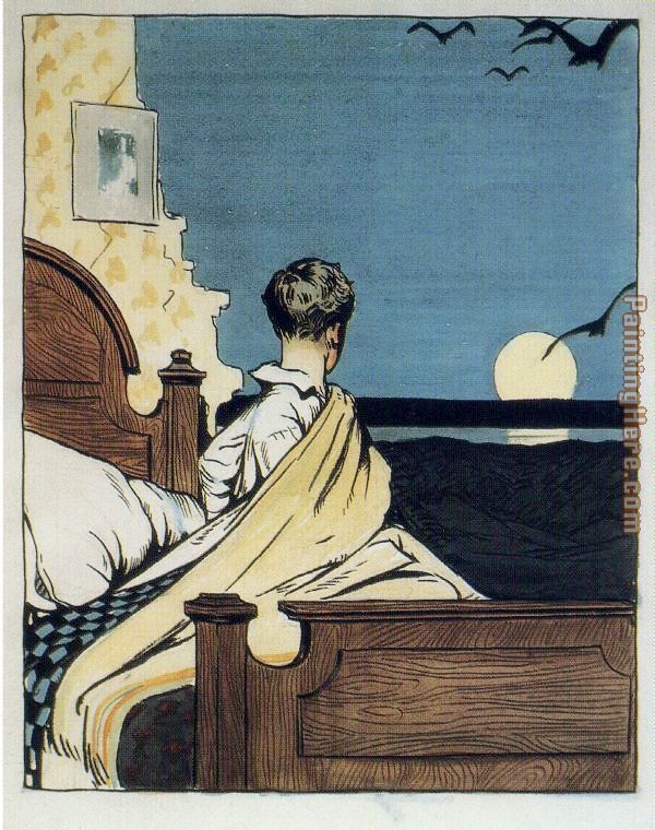 Edward Hopper Boy and Moon